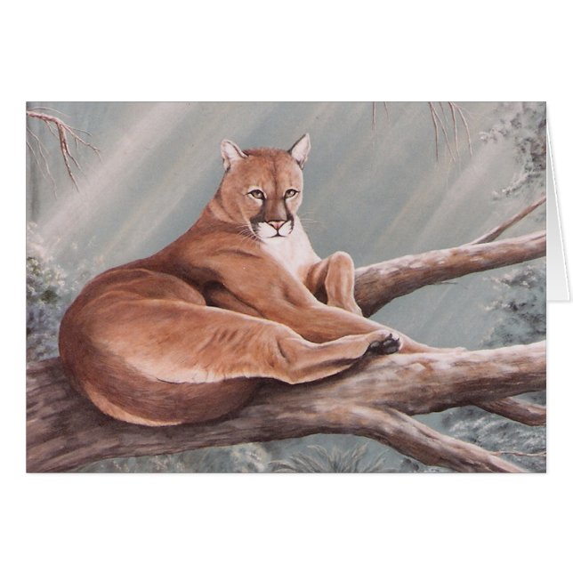 Cartão Corle-puma de Don (Frente Horizontal)