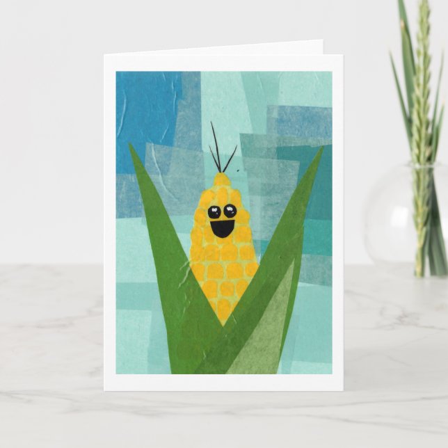 Cartão Corn greeting card (Frente)