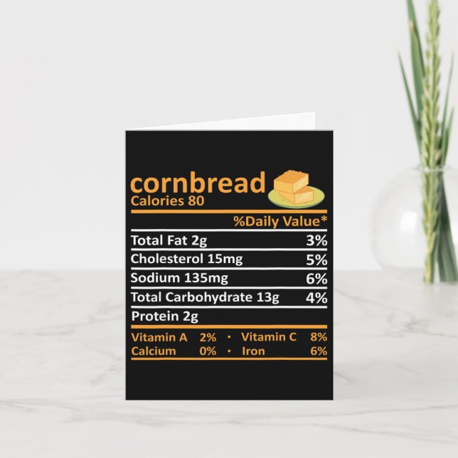 Cartão Cornbird Nutrição Comida Ação de Graças Costume Ch (Frente)