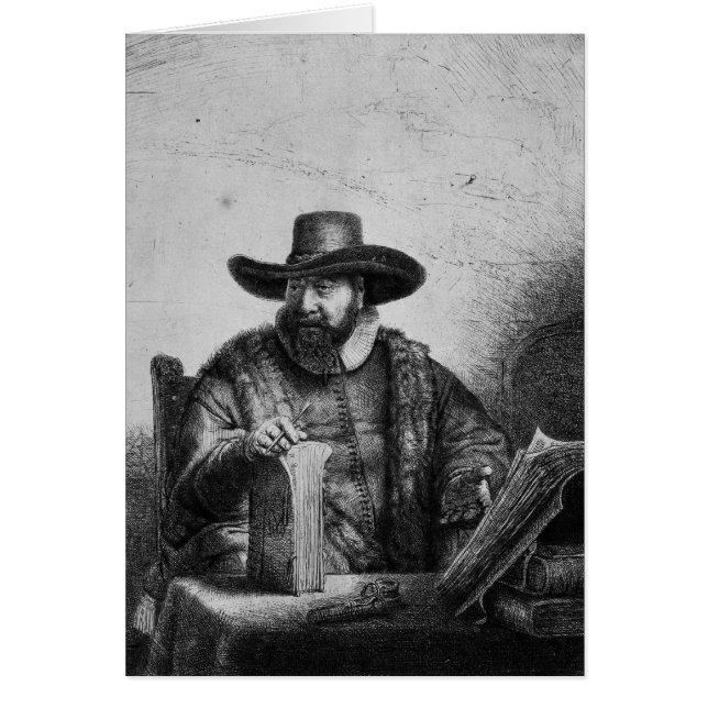 Cartão Cornelius Claesz Anslo 1640 (Frente)