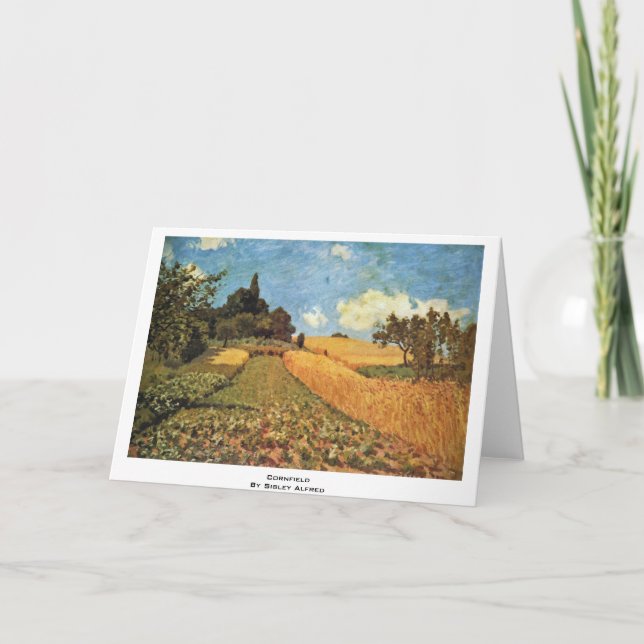 Cartão Cornfield By Sisley Alfred (Frente)