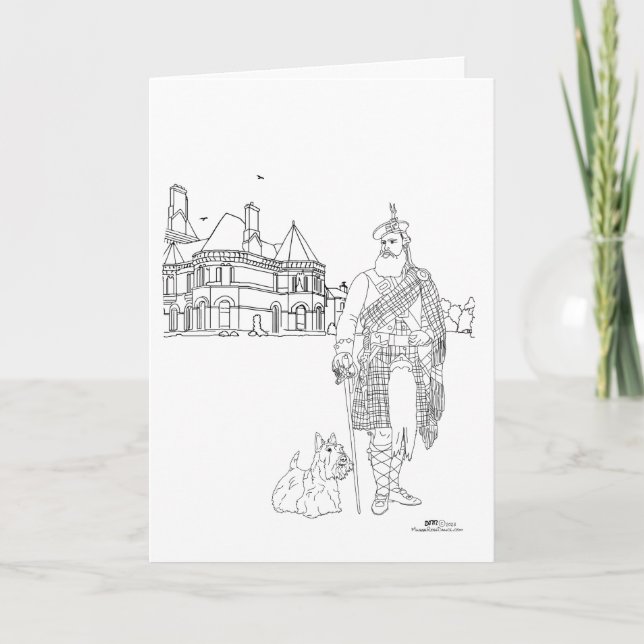 Cartão Cornhill Castle Scotland (Frente)