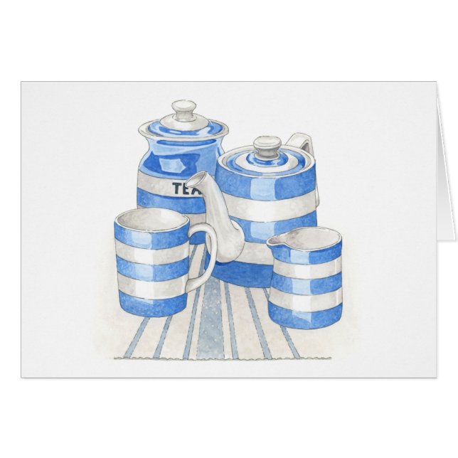 Cartão Cornishware Foled Card (Frente horizontal)
