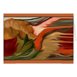 Cartão Cornucopia Abstrato Art