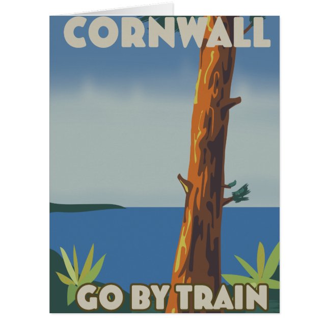 Cartão Cornwall de trem (Frente)