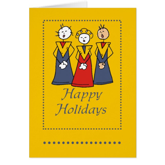 Cartão Coro Feliz de Férias (Frente)