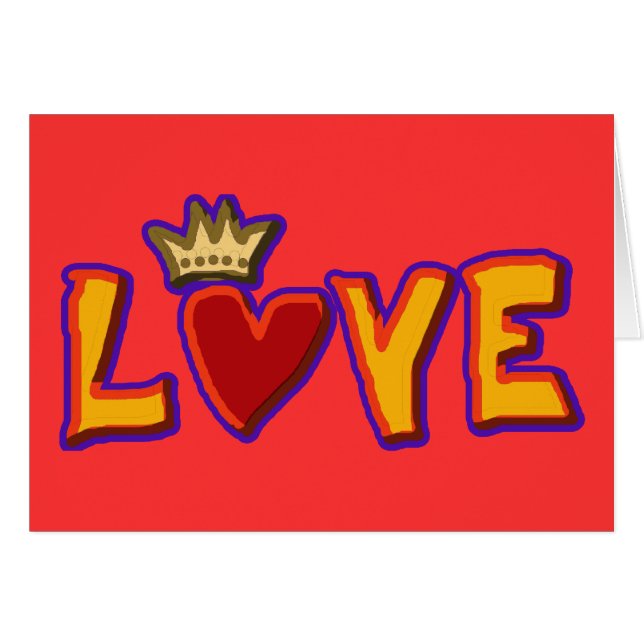 Cartão coroa amorosa (Frente Horizontal)
