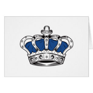 Cartão Coroa - Azul