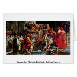 Cartão Coroa De Maria De Medici Por Peter Rubens