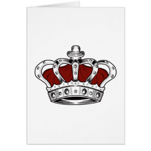 Cartão Coroa - Vermelho