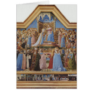 Cartão Coroação do Fra Angelico- do Virgin