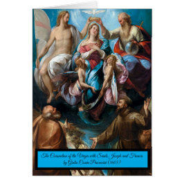 Cartão Coronação da Virgem