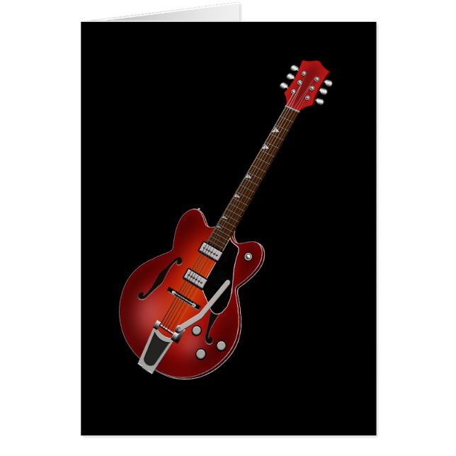 Cartão Corpo da cavidade do Sunburst da guitarra (Frente)