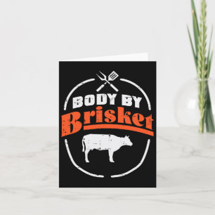 Cartão Corpo De Brisket Funny Churrasco Byrbecue Meat Gri