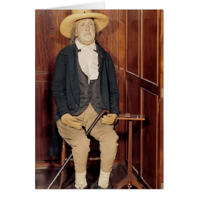 Cartão Corpo embalsamado de Jeremy Bentham (Frente)