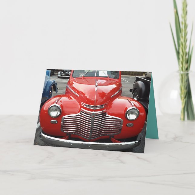 Cartão Corpo Vermelho de Chevy 1941 (Frente)