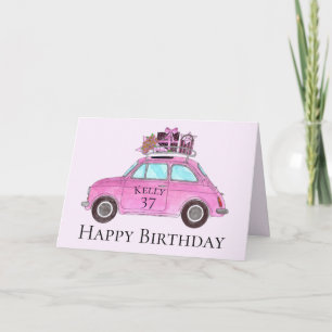 Cartão Correção de aniversário personalizável 500
