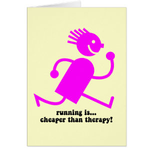 Cartão Corredor engraçado