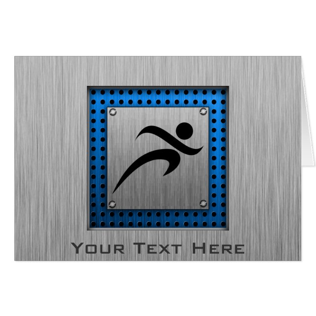 Cartão Corredor escovado do olhar do metal (Frente Horizontal)