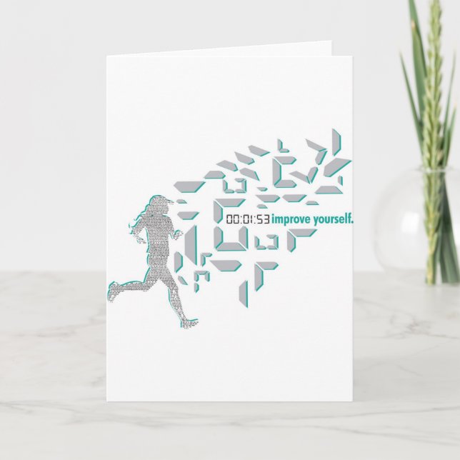 Cartão Corredor inspirador (Frente)