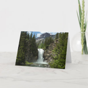 Cartão Correndo as cataratas de Águia no Parque Nacional