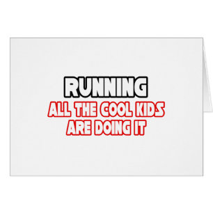 Cartão Correndo... crianças Legal