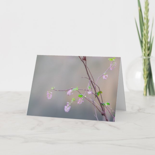 Cartão Corrente de Flor Rosa (Frente)