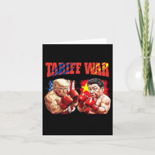 Cartão Correspondência De Boxing De Boxing De Trump Funny