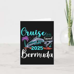 Cartão Correspondência de Férias da Família Bermuda Cruis
