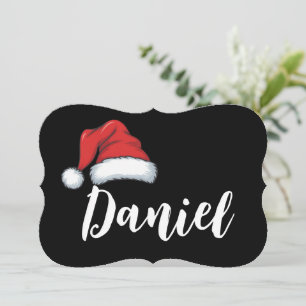 Cartão Correspondência de Natal da Família Nome Personali