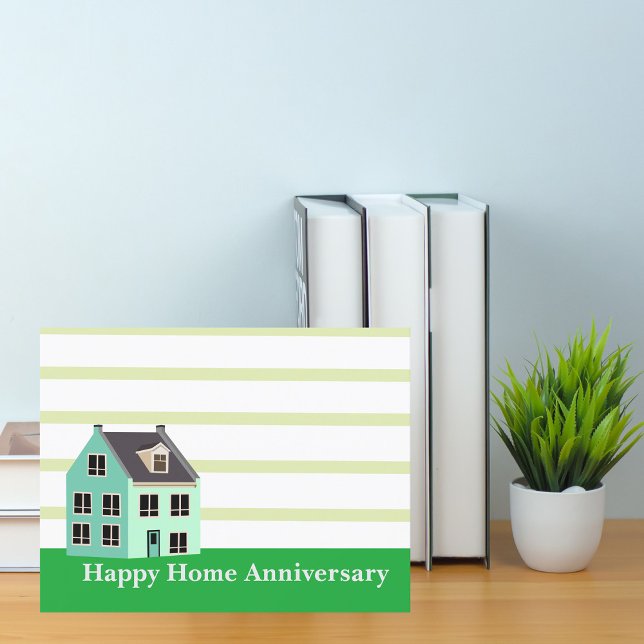 Cartão Corretor de Imóveis Feliz Aniversário de Casa (Criador carregado)