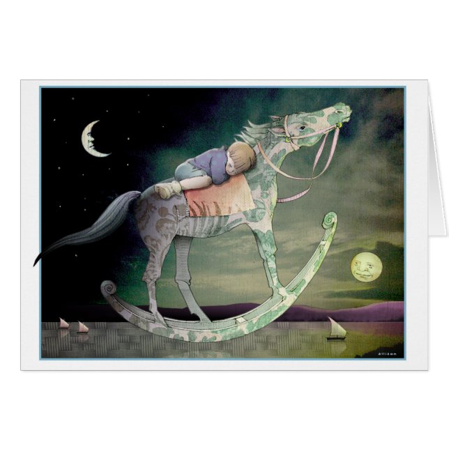 Cartão Corrida da Noite - Menino (Frente Horizontal)