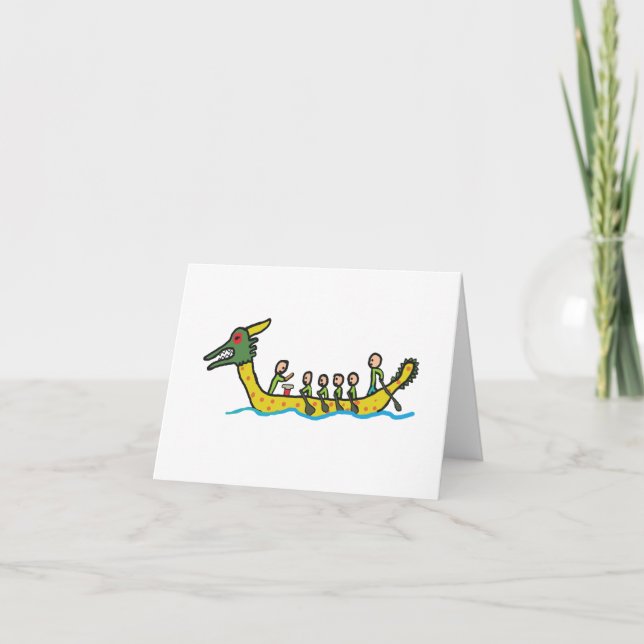 Cartão Corrida de Barcos Dragões (Frente)