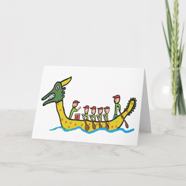 Cartão Corrida de Barcos Dragões (Frente)