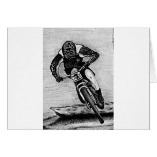 Cartão Corrida de bicicleta de montanha