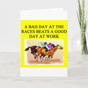 Cartão corrida de cavalos puro