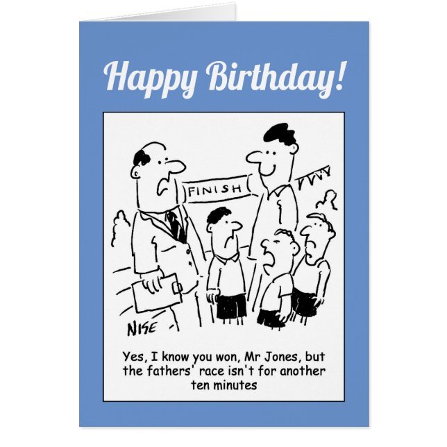 Cartão Corrida dos Pais no Dia do Esporte Escolar (Frente)