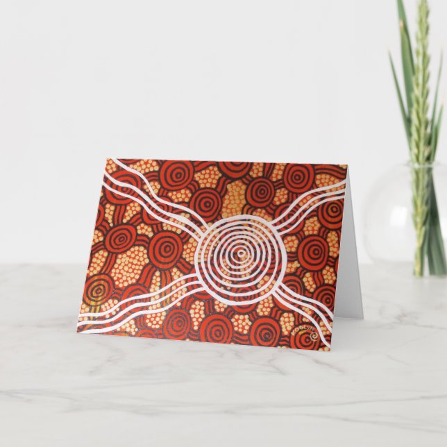 Cartão Corroboree II Arte Original (Frente)