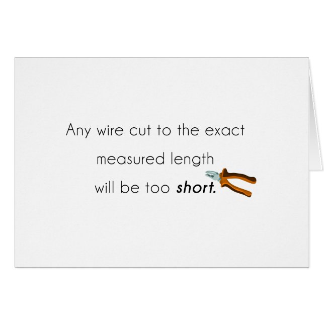 Cartão Corta muito pouco! (Frente Horizontal)