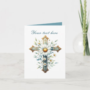 Cartão Corte com rosa com placa personalizável