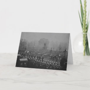 Cartão Corteja funerária da Rainha Victoria