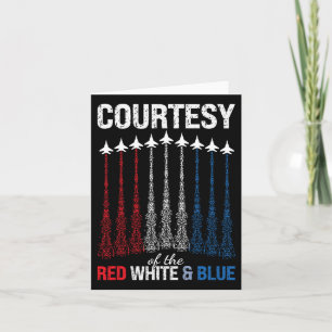 Cartão Cortesia do Vermelho Branco Azul Bandeira dos EUA 