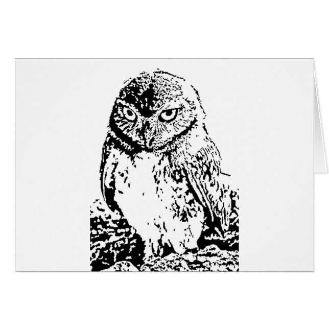 Cartão coruja (Frente Horizontal)