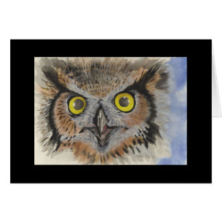 CARTÃO CORUJA DA NOITE