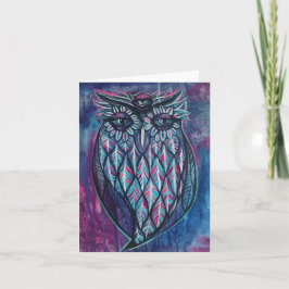 Cartão Coruja do 3º olho
