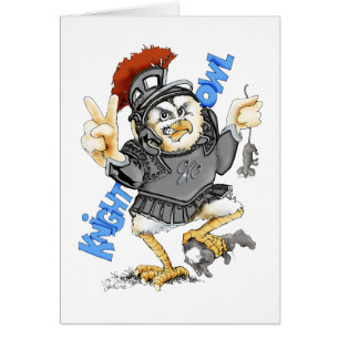 Cartão Coruja do cavaleiro