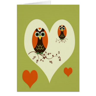 Cartão Coruja meu coração