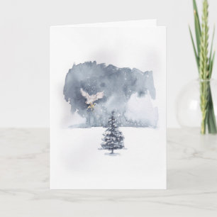 Cartão Coruja Trazendo Estrela