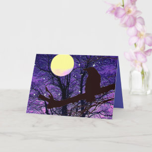 Cartão Corvo, Lua, Sol, Estrelas, Cobertor de Halloween