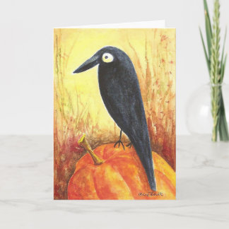 Cartão Corvo na Pumpkin